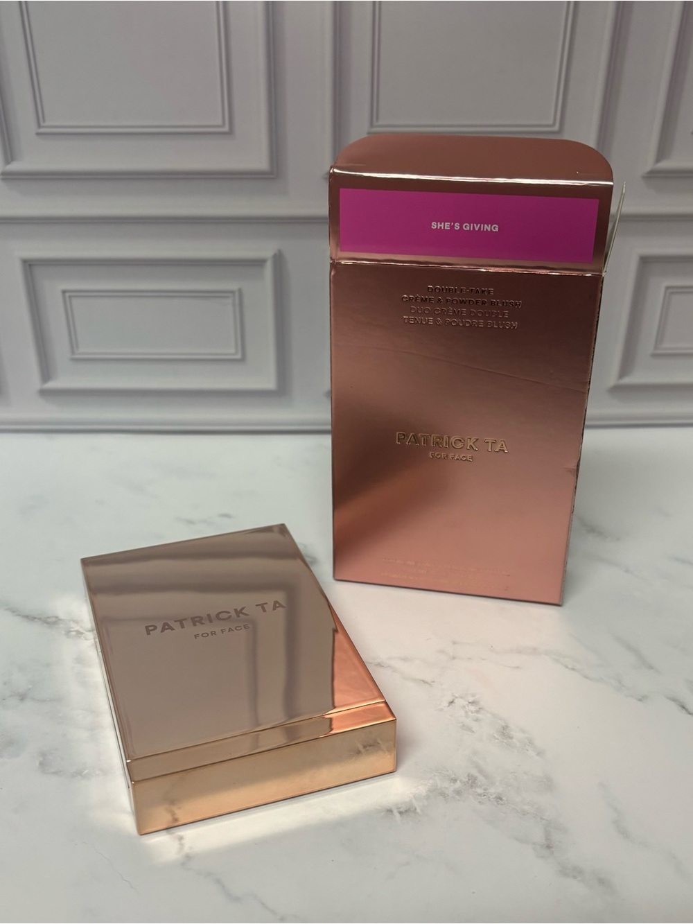 Patrick ta she’s giving blush duo